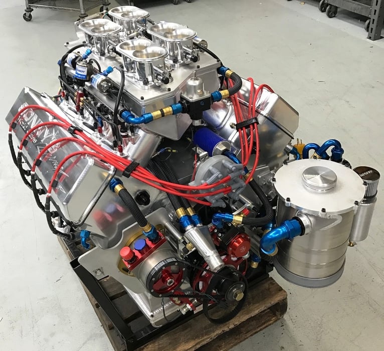 SONNY'S 959 CU.IN WEDGE PRO MOD EFI, OVER 1800 HP N/A & OVER 3000 HP WITH 4 SYSTEMS, FEATURING SONNY'S NEW STAGE 2 HEADS AND INTAKE