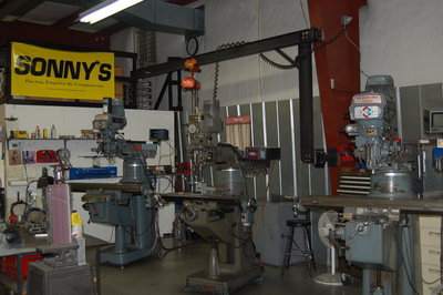 Sonny's Racing Engine's  has several end mills to machine various engine components