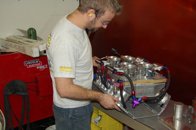 Josh is finishing up plumbing a new EFI manifold