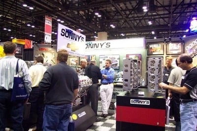 Sonny's Trade Show Booth always attracts a lot of attention
