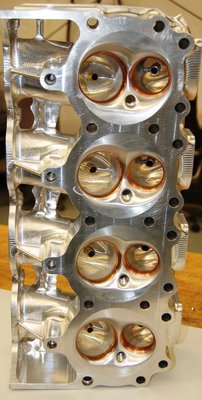 Sonny's New 5.000 Solid Billet Hemispherical Heads, Complete Race Ready with components, Fully Assembled - Sonny's Racing Engines & Components