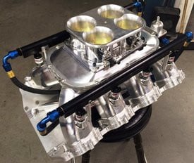 Sonny's new Billet Aluminum Manifold for Sonny's Hemispherical Headed Engines - CALL FOR PRICING